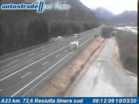 Slika pregleda web-kamere Chiusaforte - A23 - KM 72,6